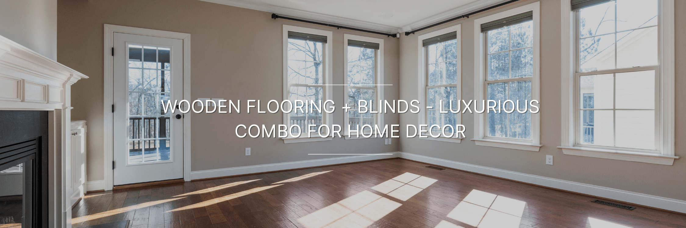 Wooden flooring + blinds image by Vista