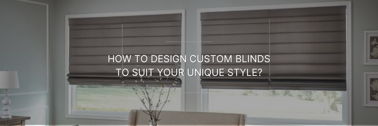 Roman blinds in a living room