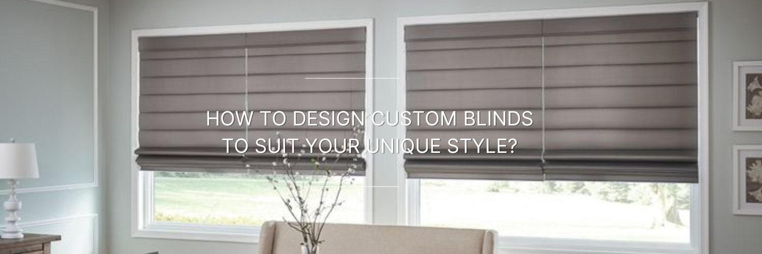 Roman blinds in a living room