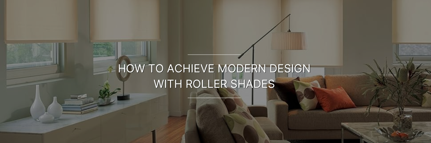 roller blinds in a living room