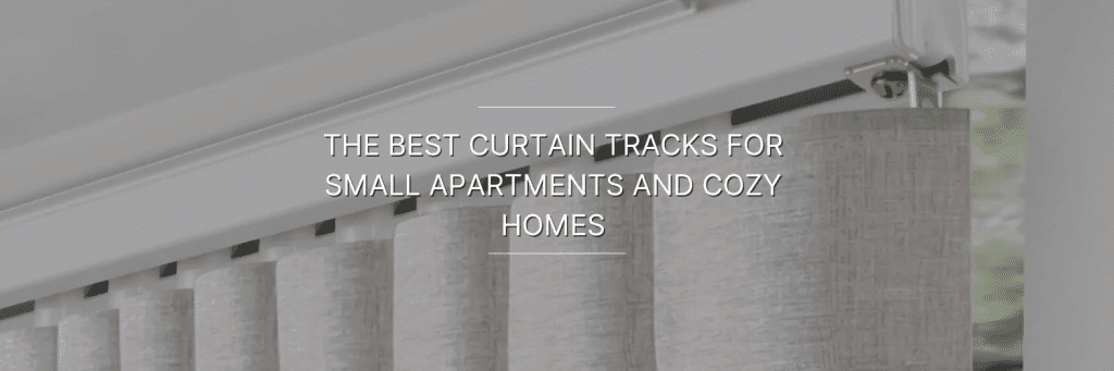 Curtain hanging on a white curtain track