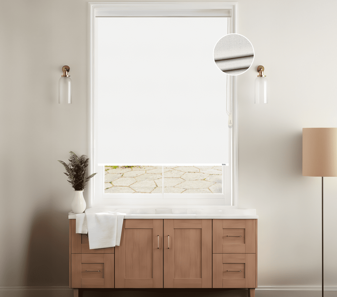 Roller Blinds - Blackout DS Opaque (01 White)
