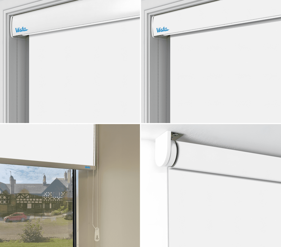 Roller Blinds - Blackout DS Opaque (01 White) - Image 4