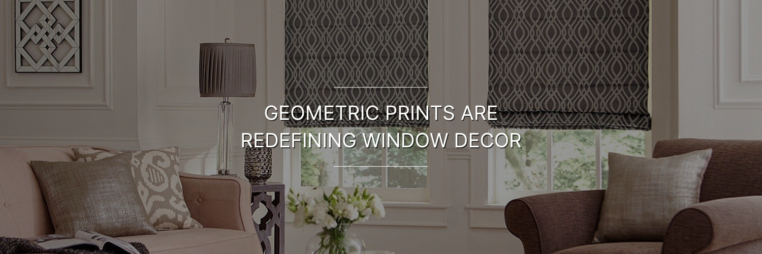 Geometric Pattern Over Window Geometric Prints Are Stealing the Show in Window Decor