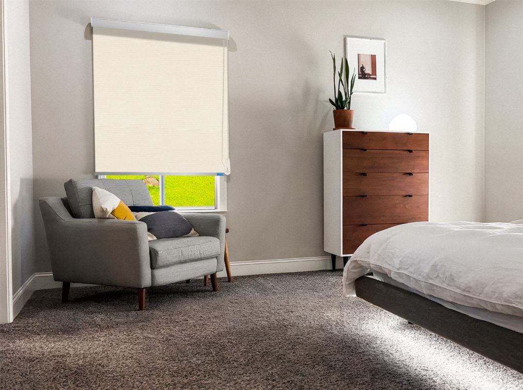 Roller Blinds - Blackout Serene Opaque (01 White) - Image 2
