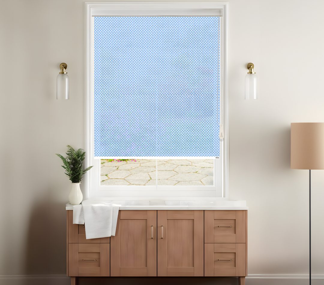 Roller Blinds - Screen Classic 5% III(561 White Blue)