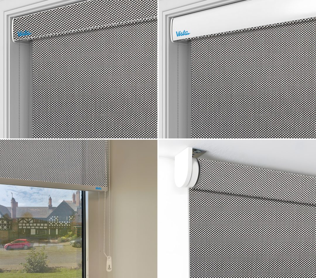 Roller Blinds - Screen Classic 5% III(562 Black White) - Image 4