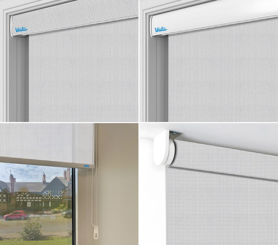 Roller Blinds - Screen Classic 5% II(555 White Grey) - Image 4