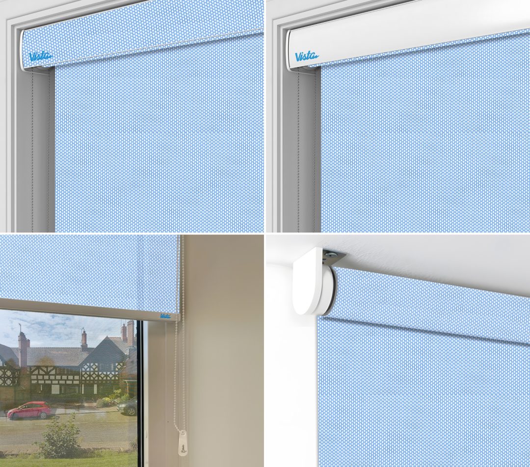Roller Blinds - Screen Classic 5% III(561 White Blue) - Image 4