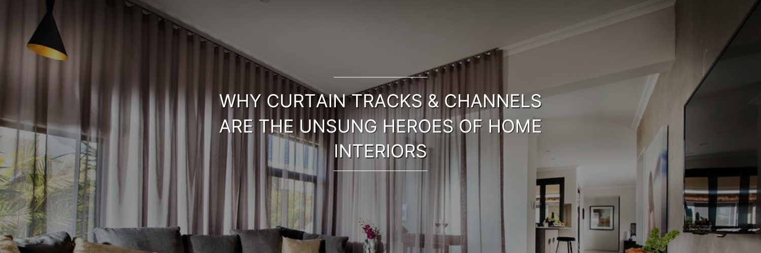 Modern living room featuring elegant curtain tracks, soft drapes, and stylish decor, highlighting their significance in home interiors.