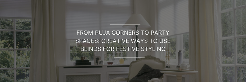 A bright, modern living room with blinds, light curtains, and a cozy aesthetic, perfect for festive styling and versatile use.