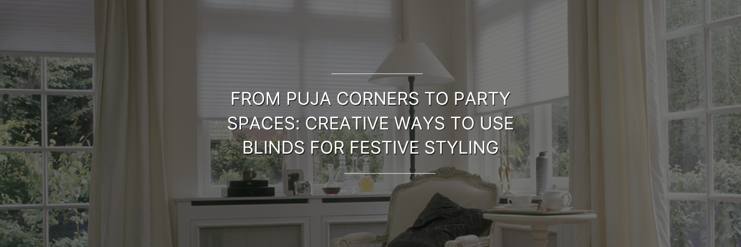 A bright, modern living room with blinds, light curtains, and a cozy aesthetic, perfect for festive styling and versatile use.