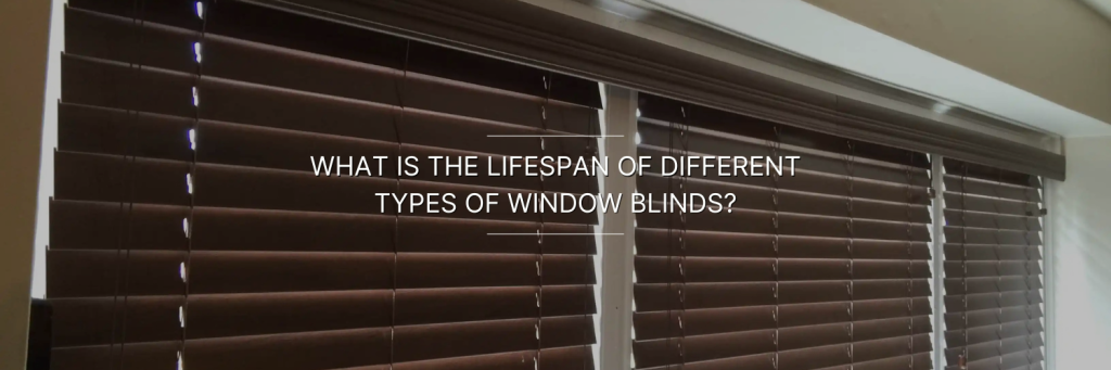 Closeup look of wooden blinds